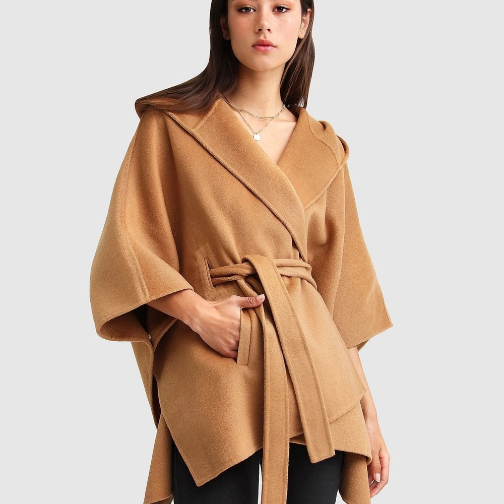 Wool Blend Cape Coat
Belle & Bloom
One Size
